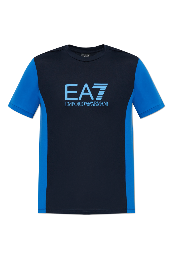 EA7 Emporio Armani T-shirt z nadrukowanym logo