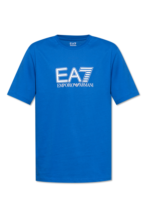 EA7 Emporio Armani T-shirt z nadrukowanym logo