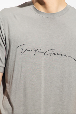 Giorgio armani biker T-shirt with logo