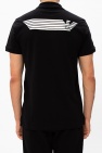 EA7 Emporio Armani BLACK Polo shirt with logo