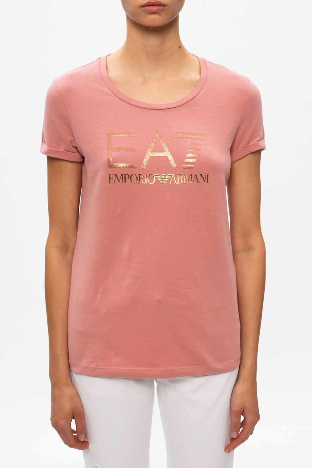 Pink Logo T-shirt EA7 Emporio Armani - Vitkac GB