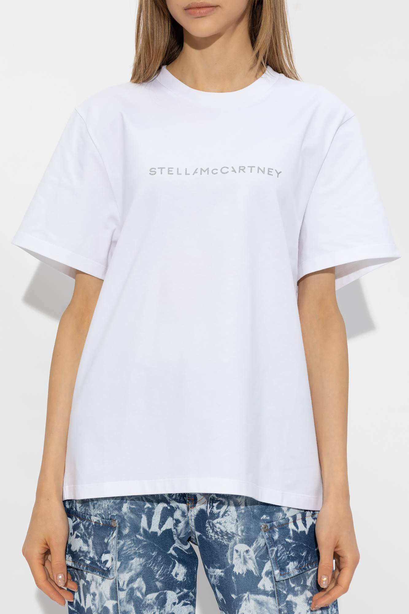 White T-shirt with pocket Stella McCartney - Vitkac Italy