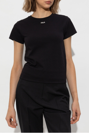 Stella McCartney T-shirt with logo-shaped applique