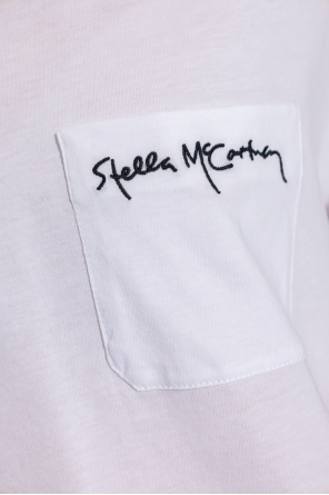 Stella McCartney T-shirt z kieszenią