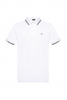 Emporio Armani Patched Pocket Band Collar Polo Shirt