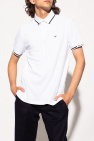 Emporio Armani Patched Pocket Band Collar Polo Shirt