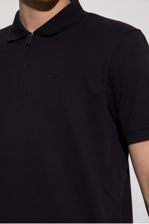 Emporio Armani Polo Champion Gallery Legacy manga curta preto