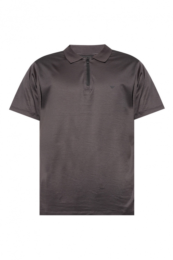 Emporio Armani Polo shirt with tactile logo