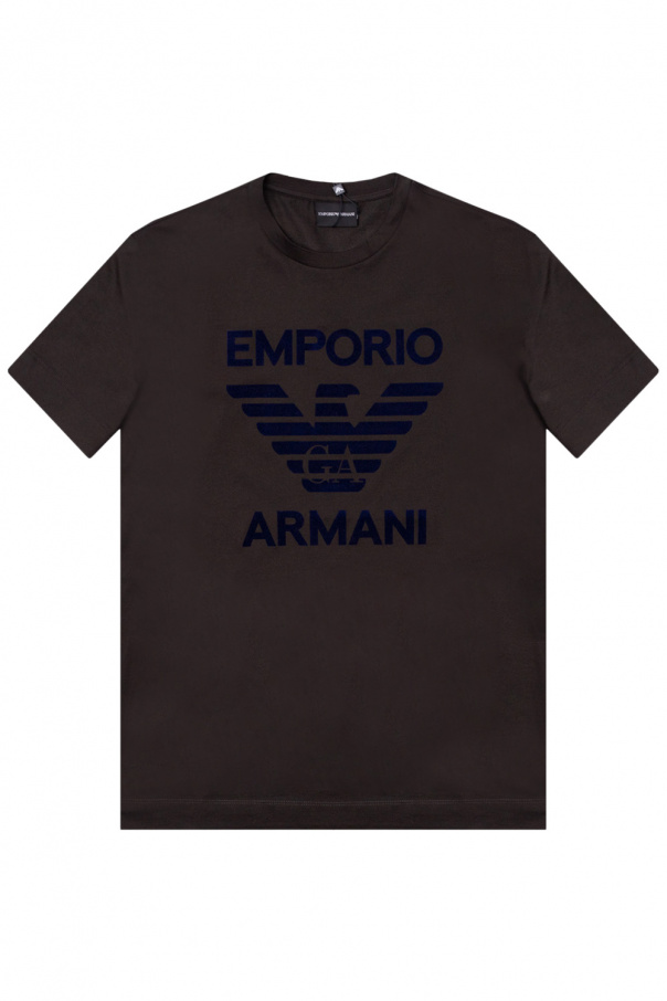 Emporio Armani T-shirt with velvet logo