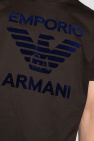 Emporio Armani Emporio Armani Loungewear Short met tekstprint in grijs