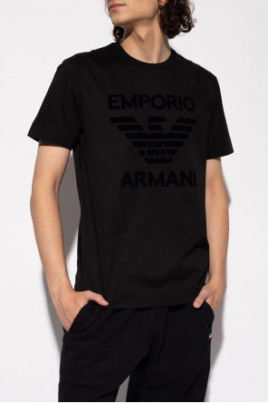 Emporio Armani T-shirt with velvet logo