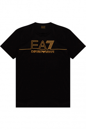 Emporio suit armani T-shirt de confort avec logo Noir