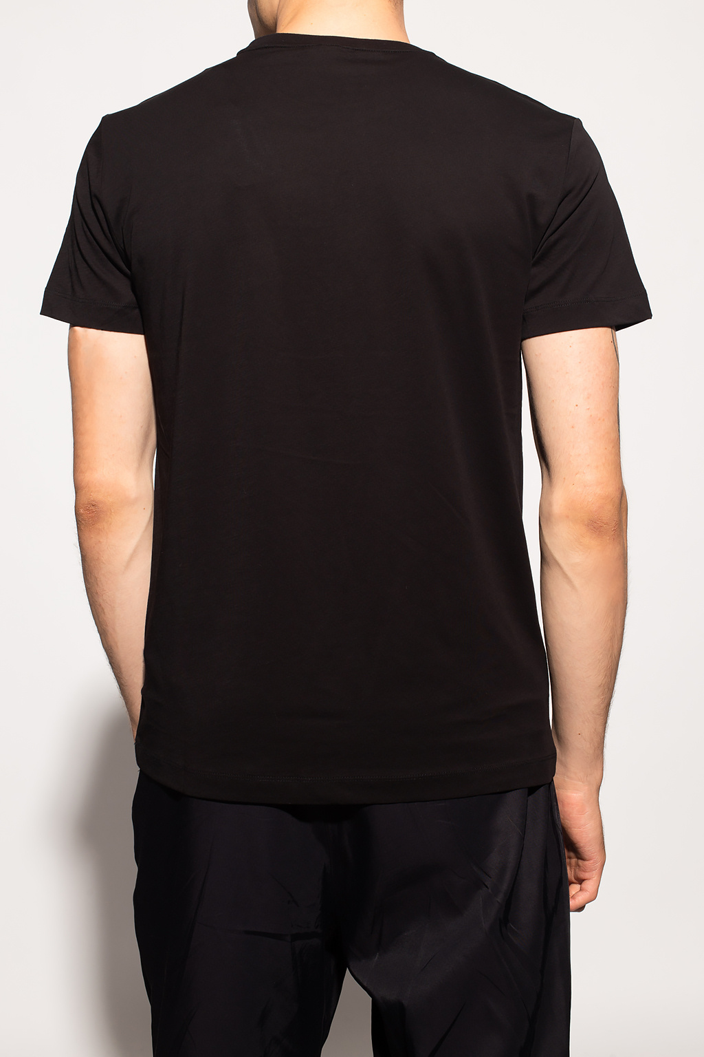 Giorgio armani Print pleated-bib formal shirt Logo T-shirt