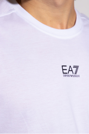 Джинсы armani завышенная талия Logo-printed T-shirt