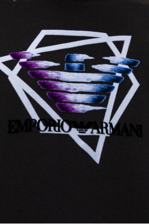 Emporio Armani logo-patch T-shirt with logo