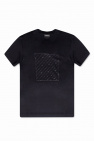 черные футболки в стиле casual с логотипом Emporio Armani