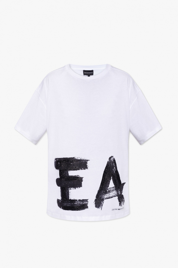 Emporio mid-rise armani T-shirt with logo