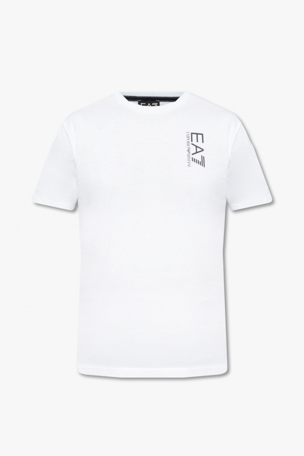Mens EMPORIO ARMANI Chest GA Short Sleeve T-shirt Blue 8N1T99-1JNQZ-0944 T-shirt with logo