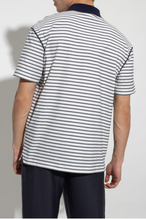 Giorgio Armani Striped half-sleeve polo shirt