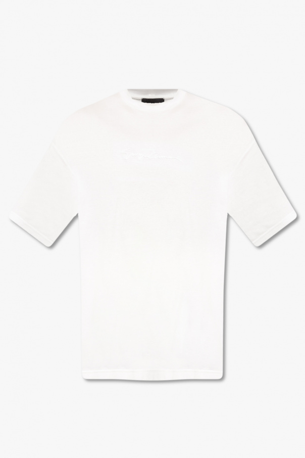 Giorgio armani Silver T-shirt with logo