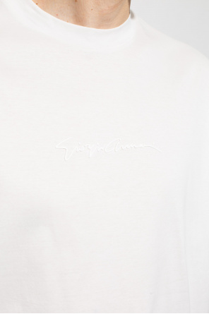 Giorgio armani Silver T-shirt with logo