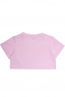 Balmain Kids Cropped T-shirt with logo