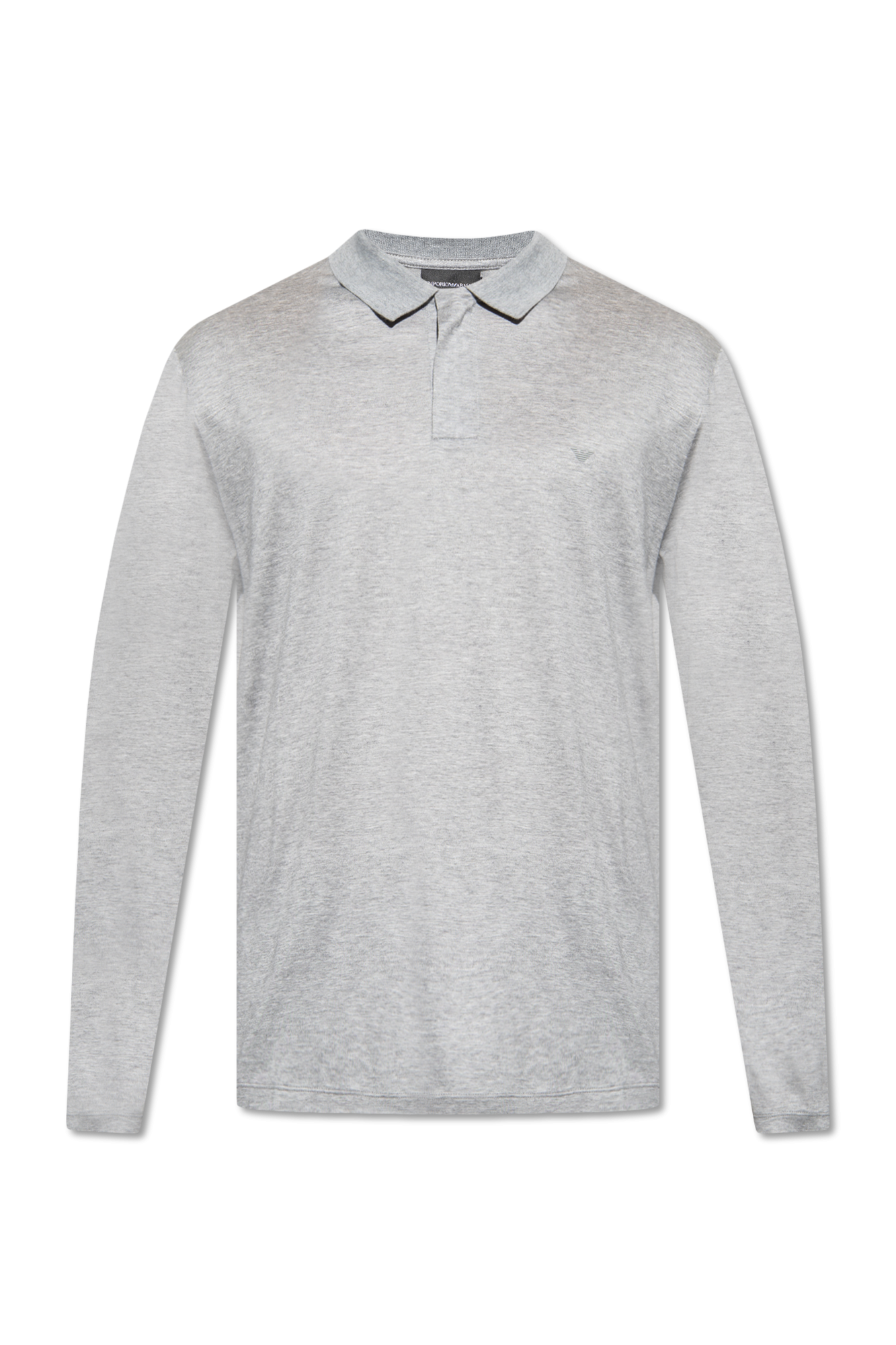 Grey Polo shirt with long sleeves Emporio Armani - Vitkac GB