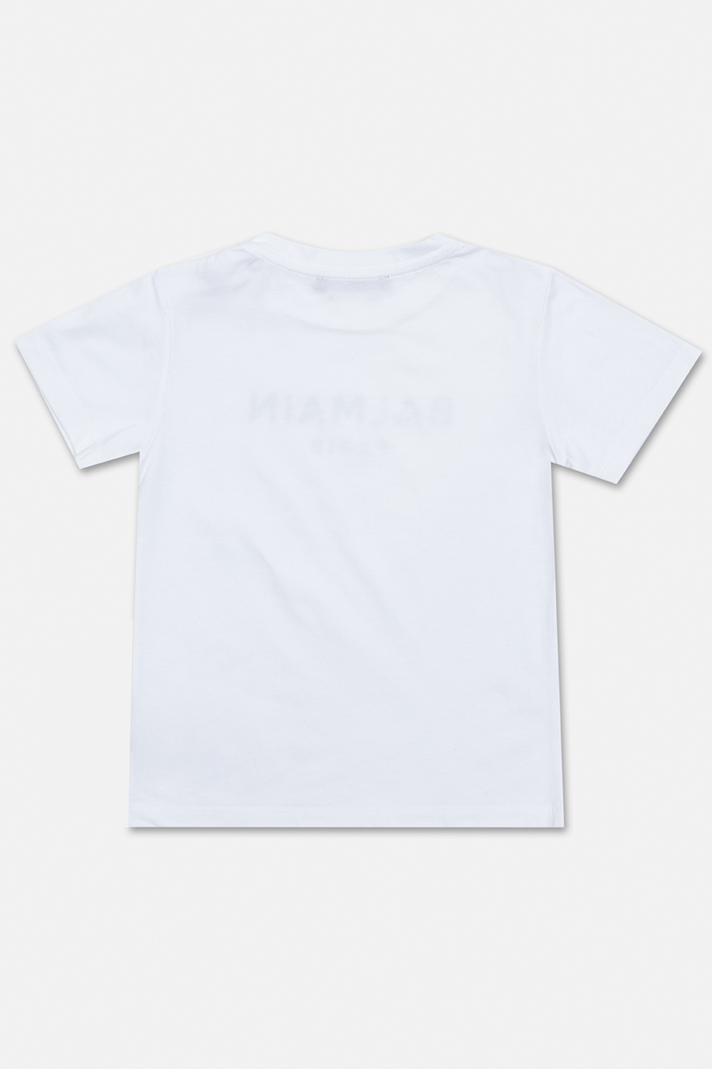 Balmain Kids Balmain three-button logo-print T-shirt