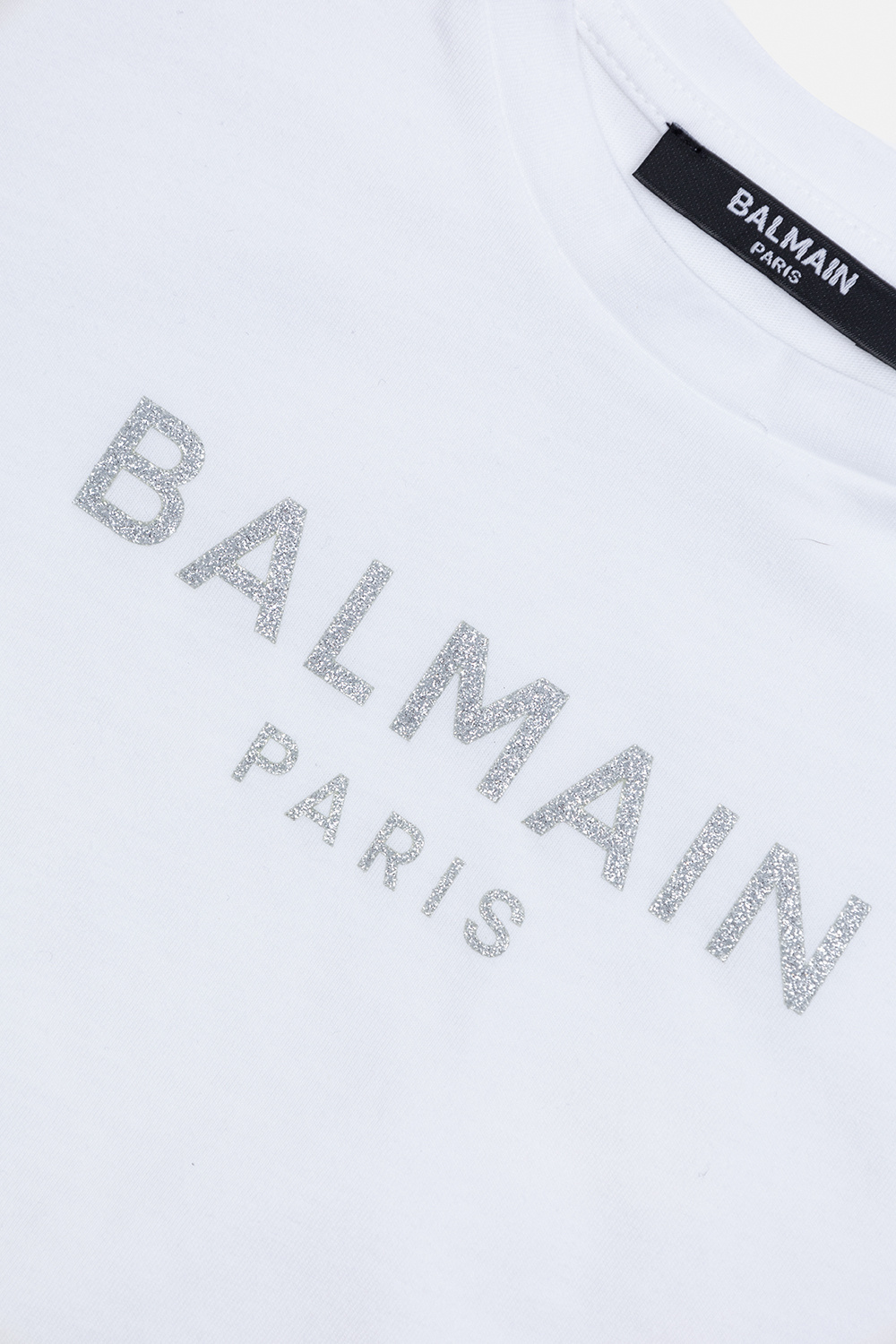 Balmain Kids T-shirt with glitter logo