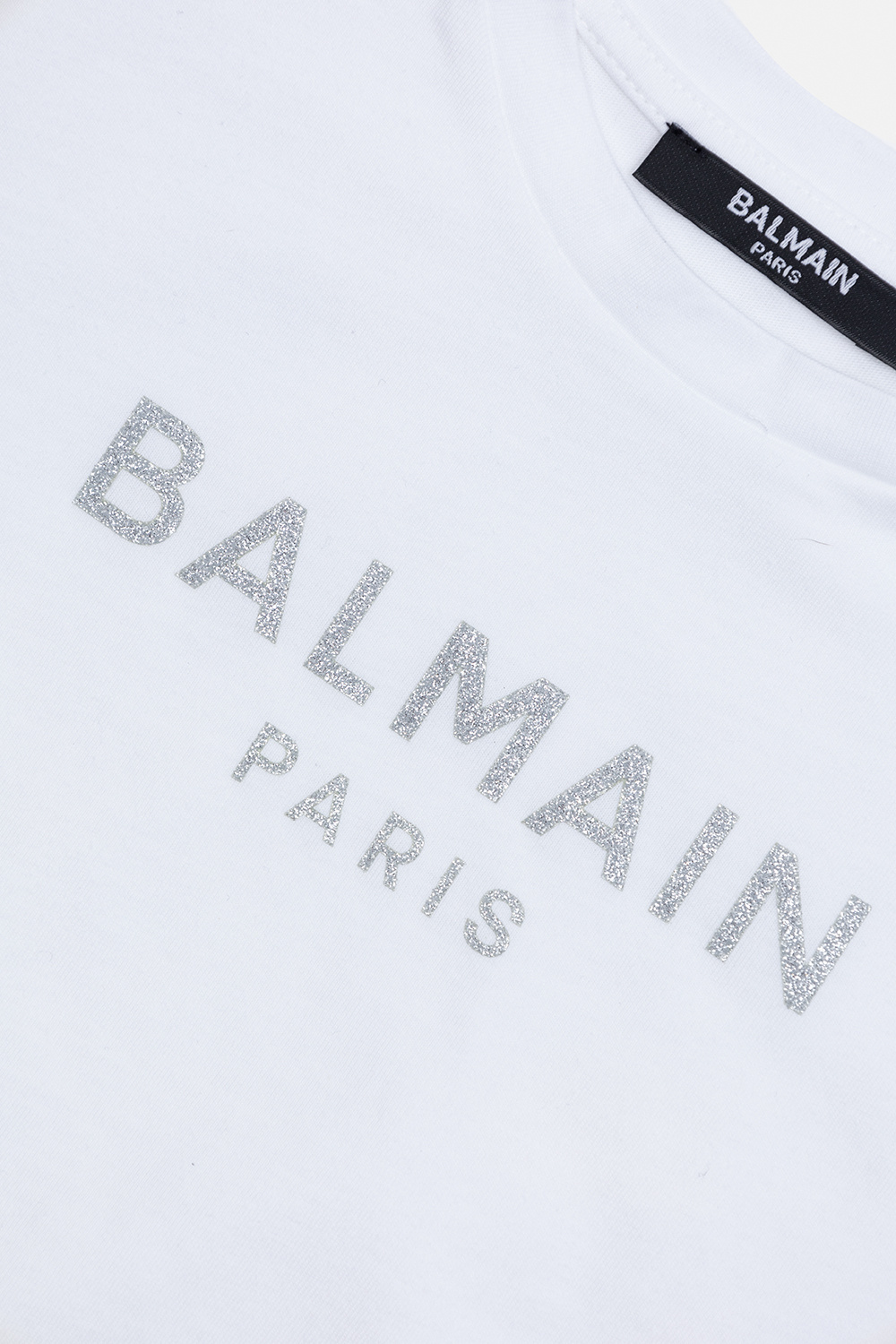 Balmain Kids Balmain three-button logo-print T-shirt