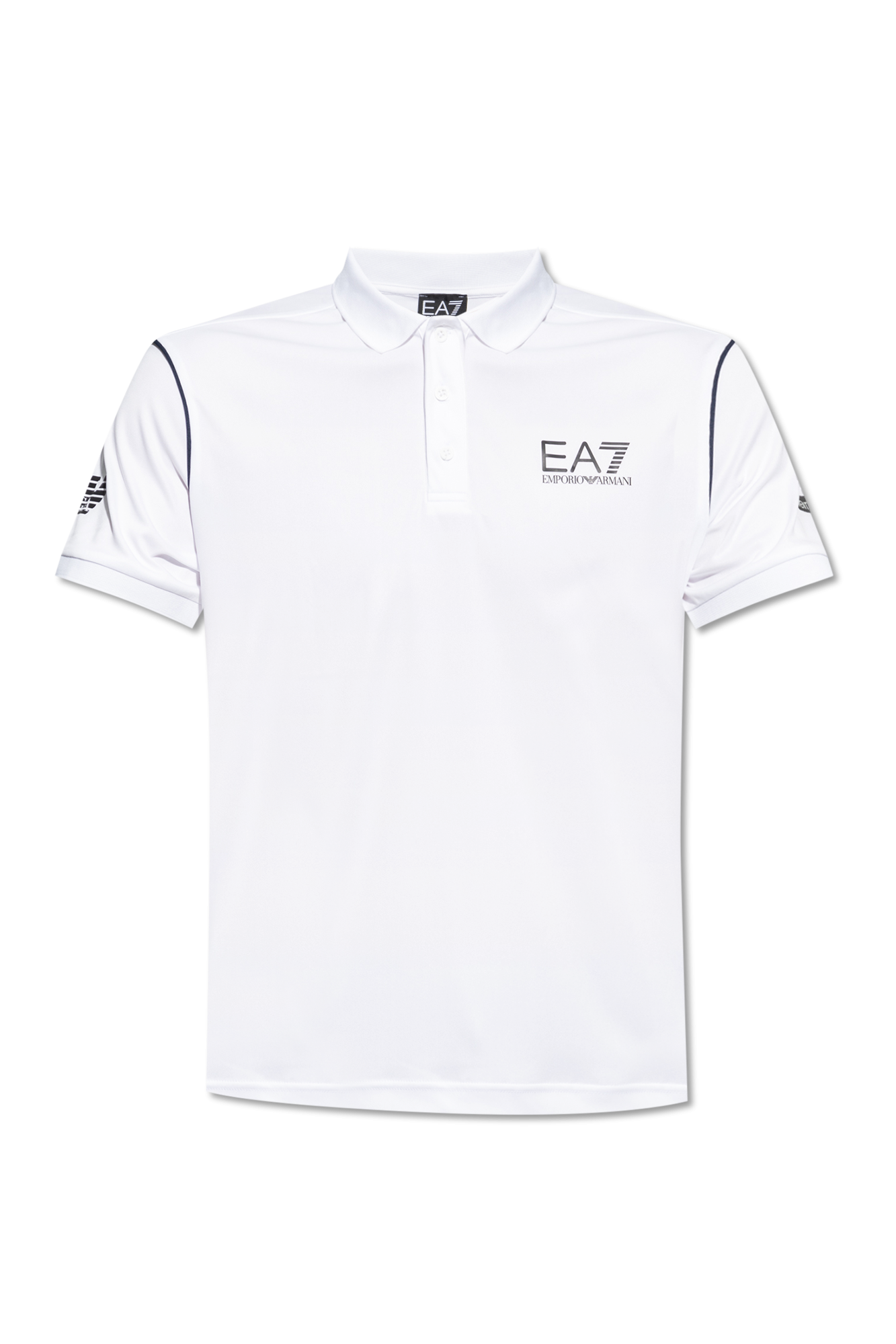 Biały Polo z logo EA7 Emporio Armani - Vitkac Polska