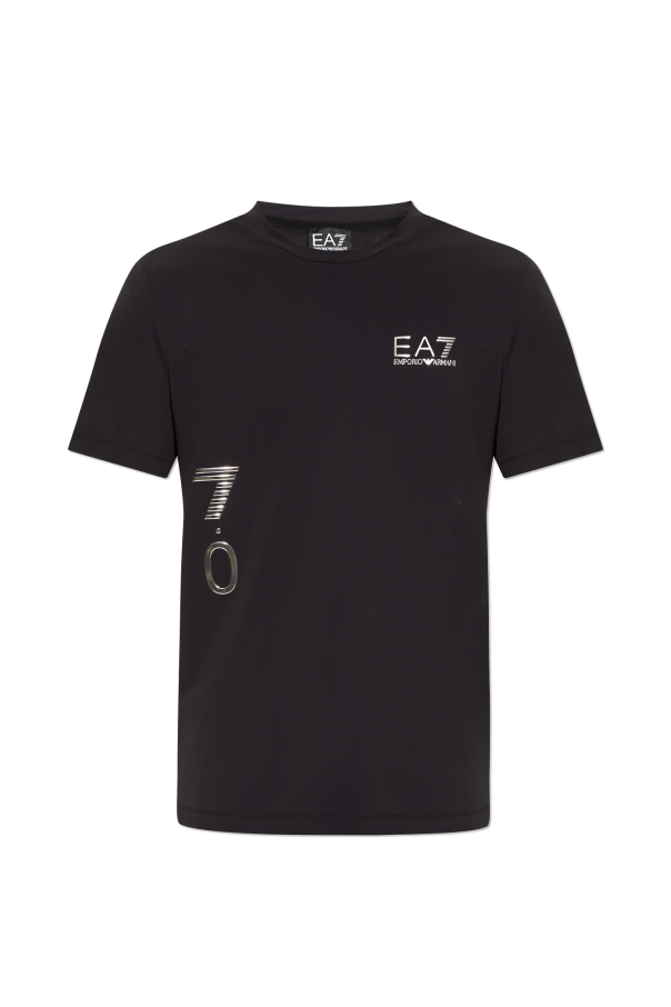 EA7 Emporio Armani T-shirt with metallic details