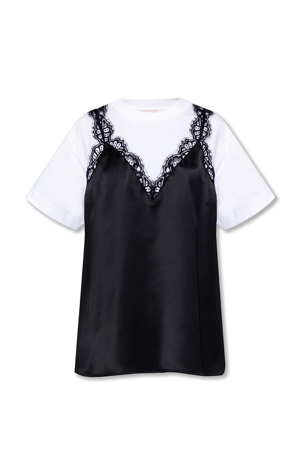 Alexander McQueen Lace-trimmed top