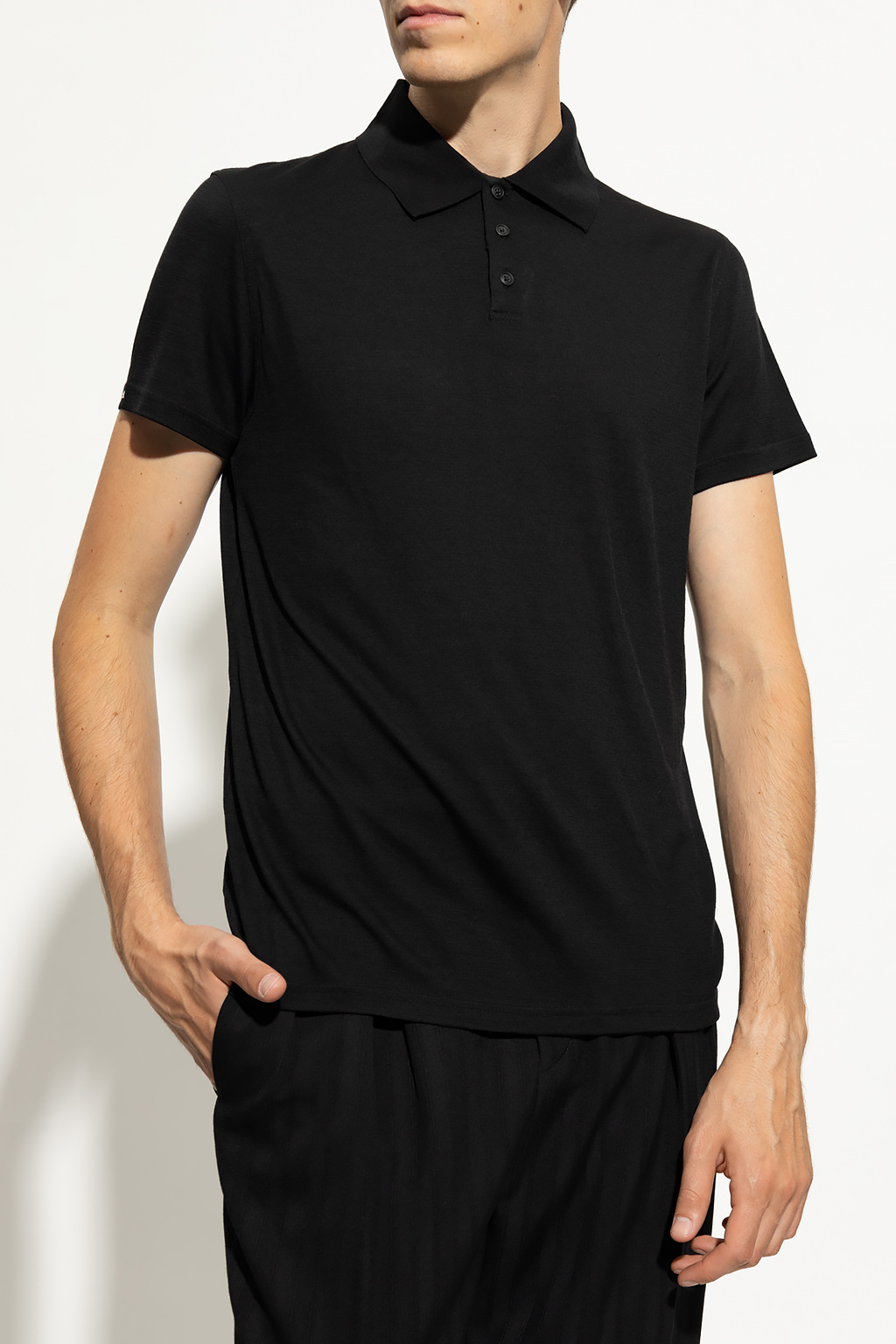 Saint Laurent Paul&shark Polo Filo Di Scozia Arancione