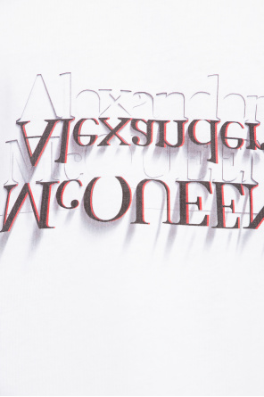 Alexander McQueen Alexander McQueen Eyewear logo print square frame glasses