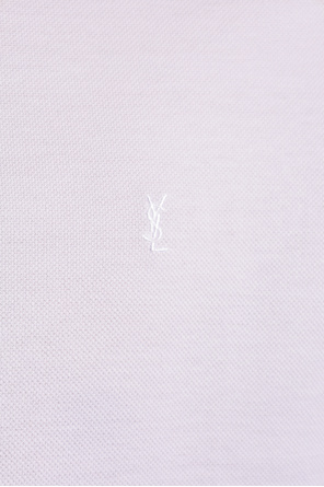 Saint Laurent Cotton polo shirt with logo