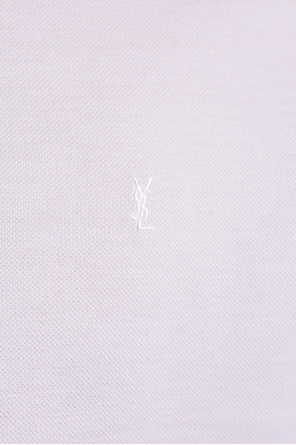 Saint Laurent Bawełniane polo z logo