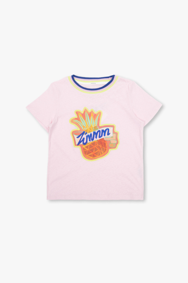 Zimmermann Kids Bawełniany t-shirt