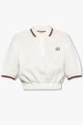 Gucci Cropped polo shirt with logo