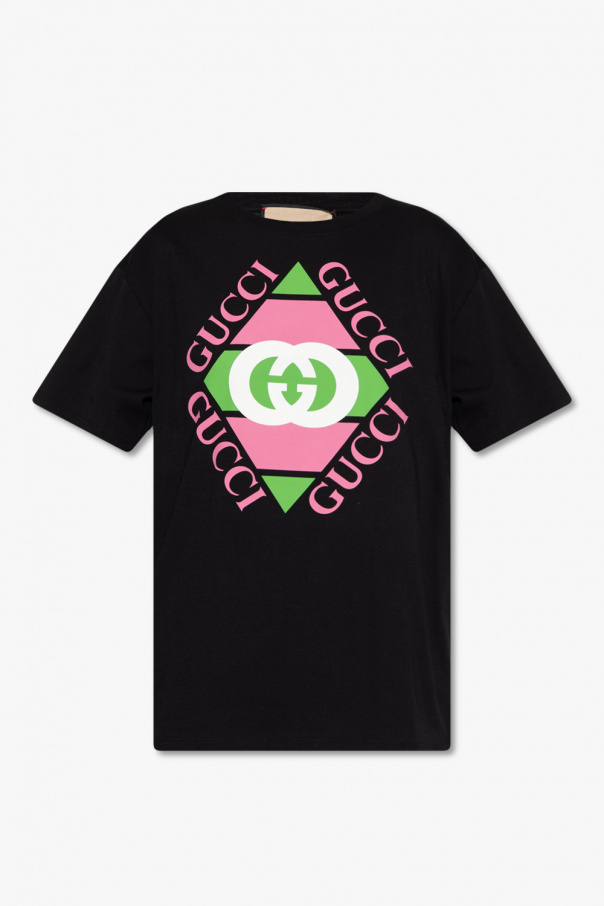 Gucci embroidered T-shirt with logo