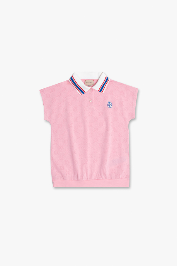 Gucci Kids Polo Redvalentino shirt with logo
