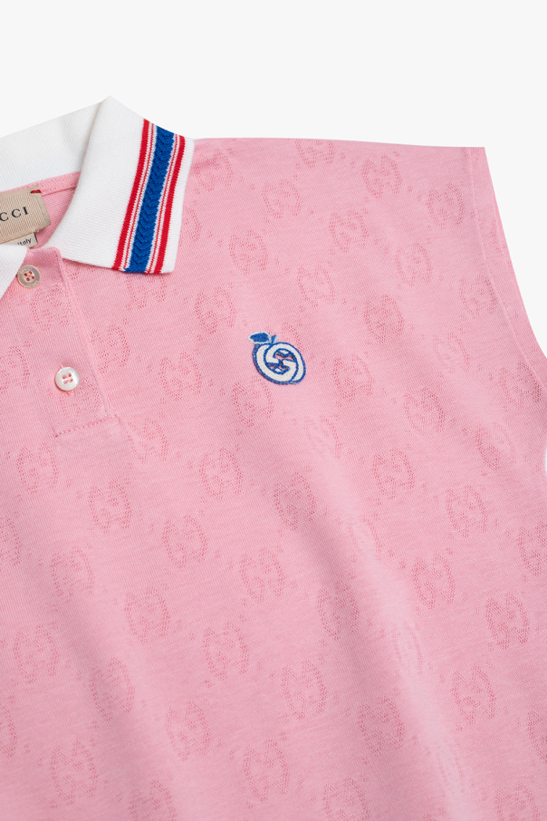 Gucci Kids tied Polo shirt with logo