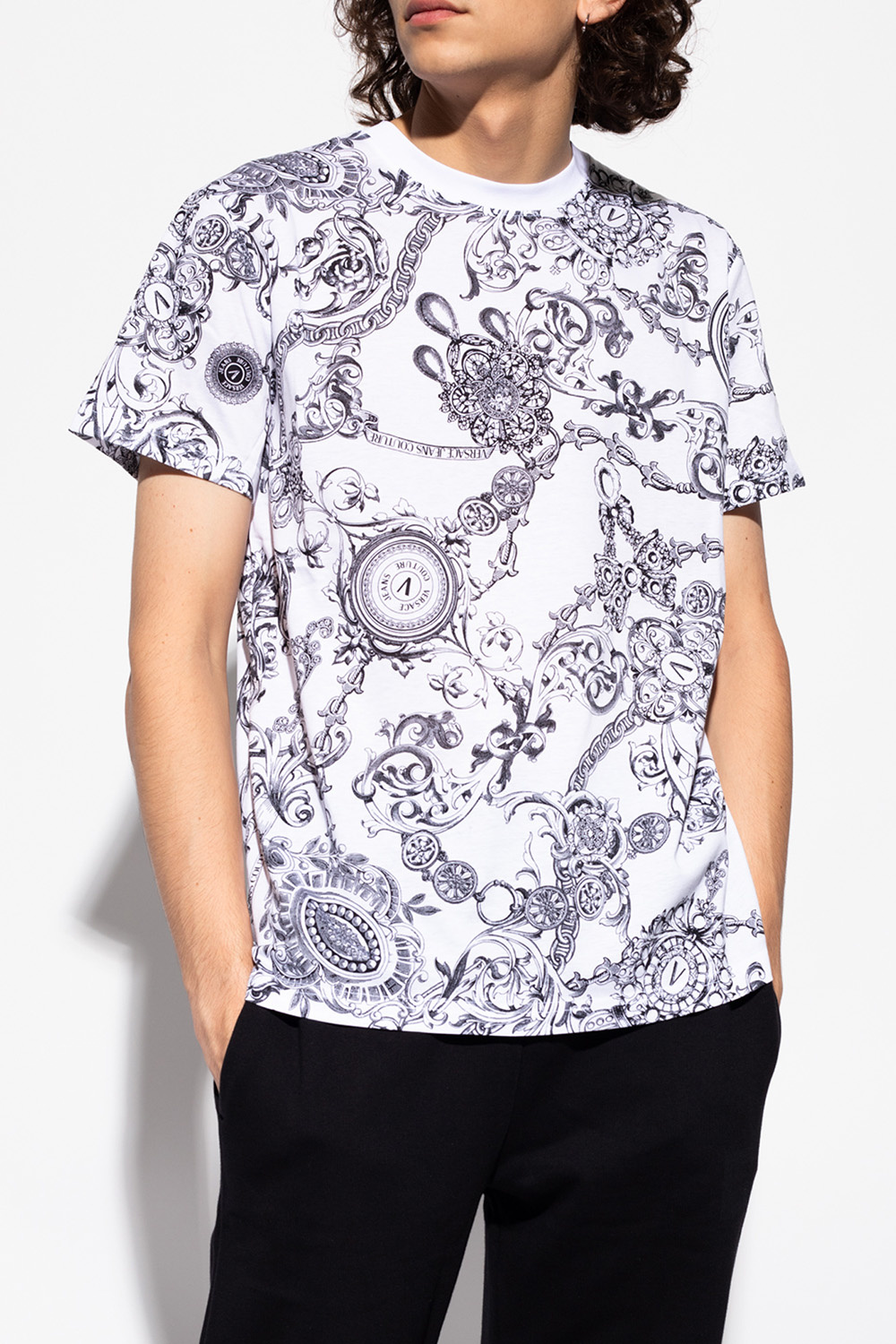 Ted Baker Blue Allover Magnolia Printed Shirt Baroque print T-shirt