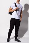 Schwarzer Hoodie in lockerer Passform mit gerippten Manschetten von x Cardi B Printed T-shirt