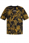 Versace Jeans Couture BLACK Baroque-print T-shirt