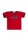 gucci kids logo cotton t shirt