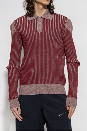 Bottega Veneta Ribbed sweater polo shirt