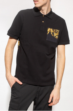 Versace Jeans Couture peuterey logo patch polo shirt item