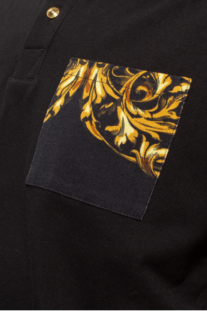 Versace Jeans Couture peuterey logo patch polo shirt item