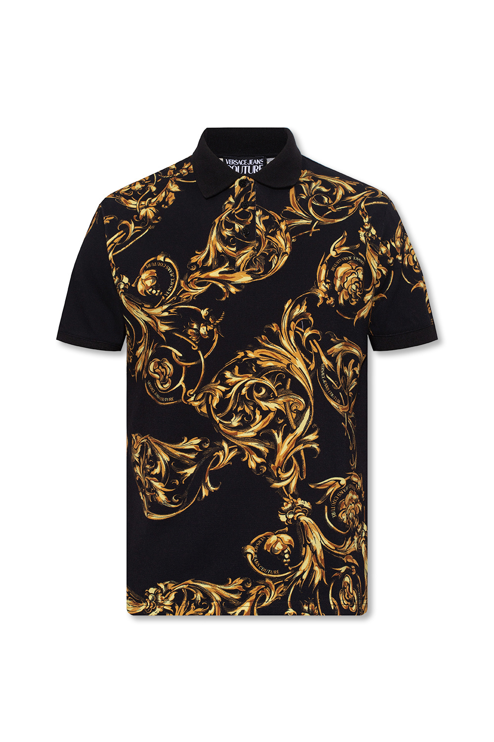 Versace Jeans Couture Barocco-printed polo shirt